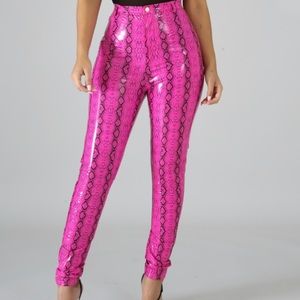 Snakeskin Latex pants